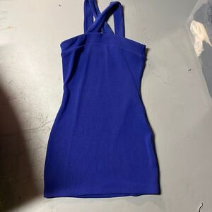 Medium Blue Guess Bandage Mini Dress